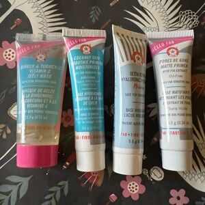 First Aid Beauty Primer & Jelly Mask Skincare Essentials Set Deluxe sample set